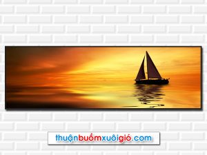 Mẫu tranh thuận buồm xuôi gió kiểu khổ ngang đẹp
