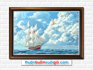 Mẫu tranh treo tường thuận buồm xuôi gió đẹp